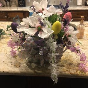 Easter Wreath and Floral arrangement